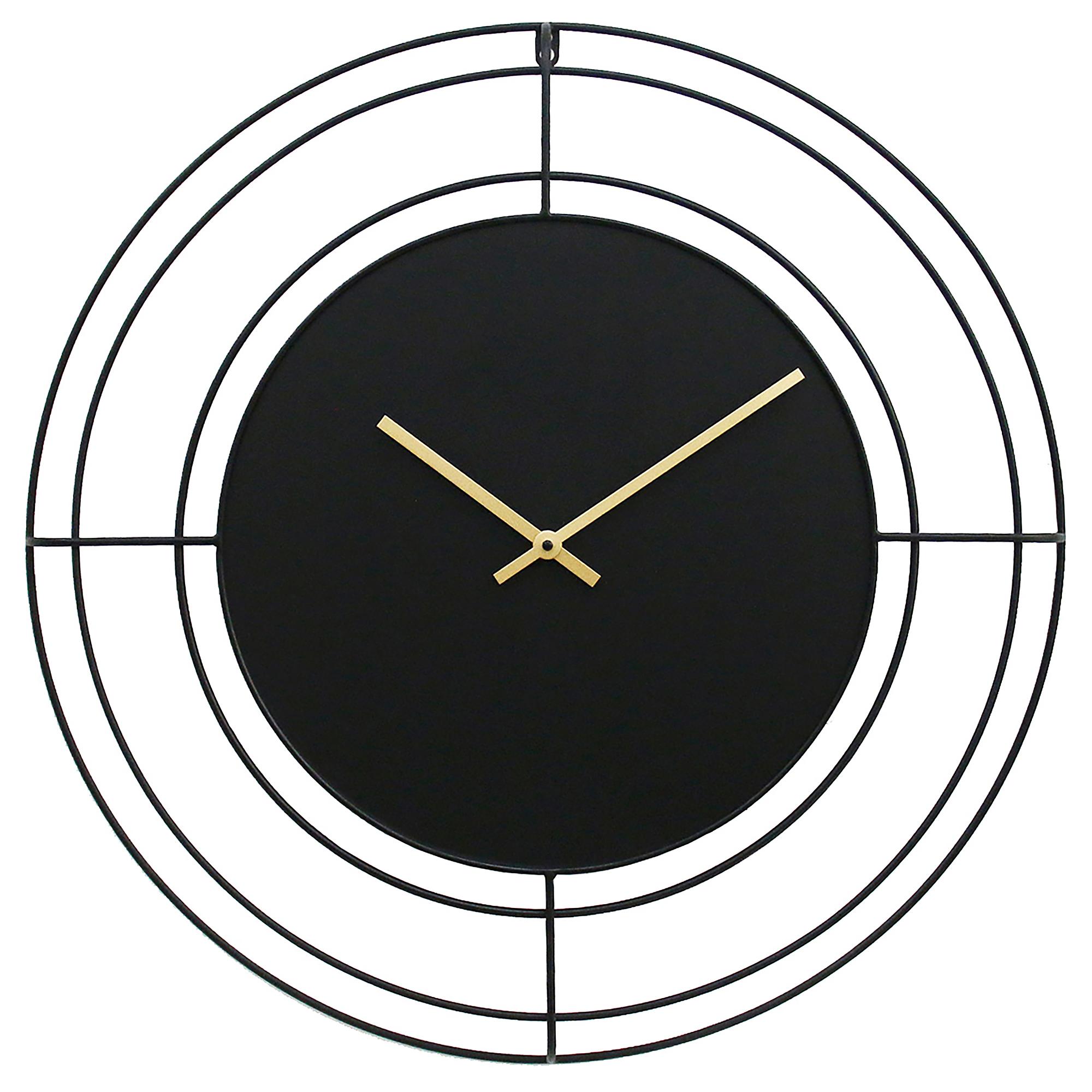 Wanduhr Bonticou Metall Schwarz 0