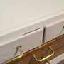 Vintage dresser Teak wood Light pink 1970s 8