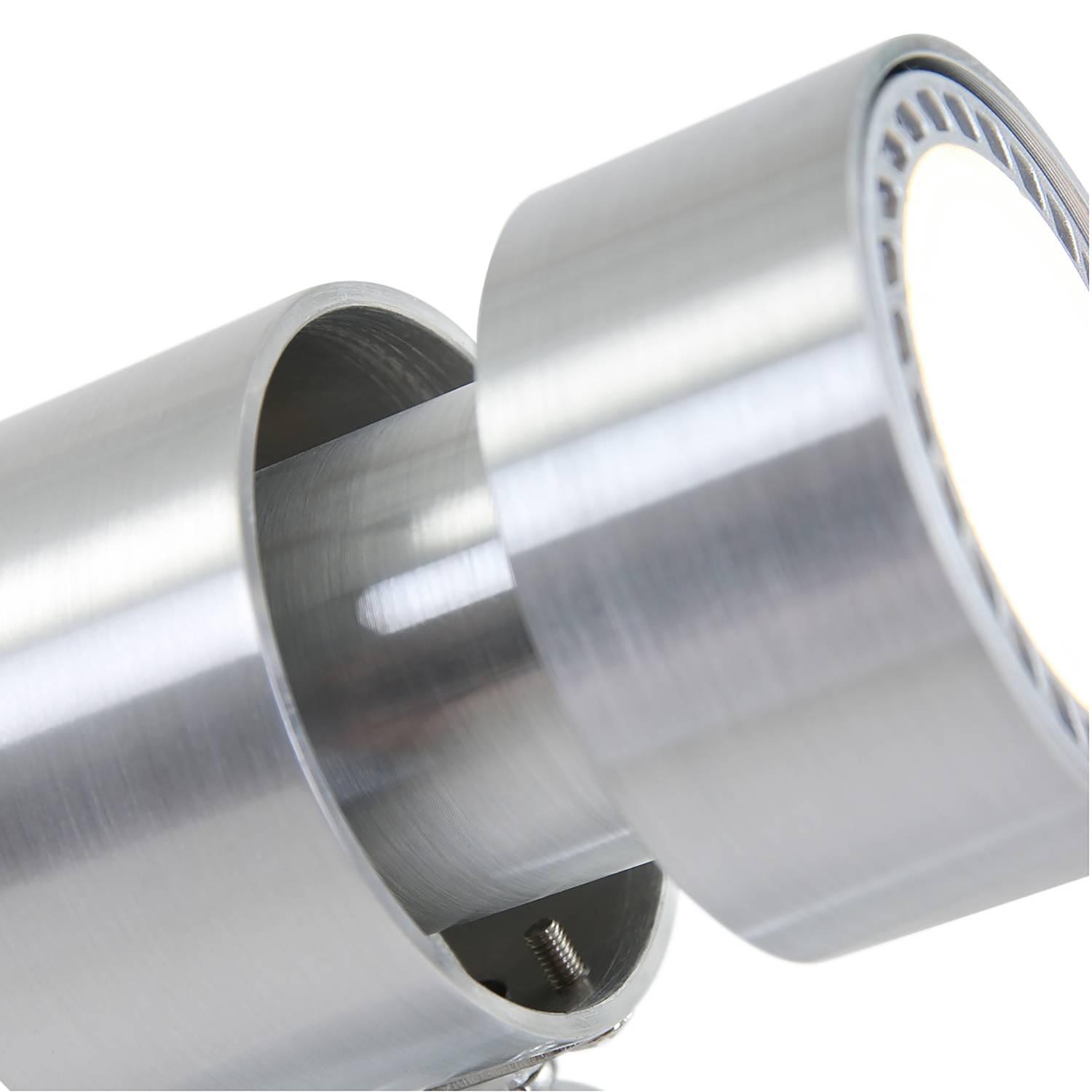 Natasja LED-Wandleuchte Stahl Silber 4