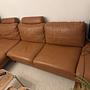 Sofa Récamiere Links Leder Braun 1
