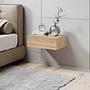 Kuunga Hanging Nightstand Oak Brown 2