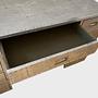 Schreibtisch Aluminiumbeschlag Silber 1