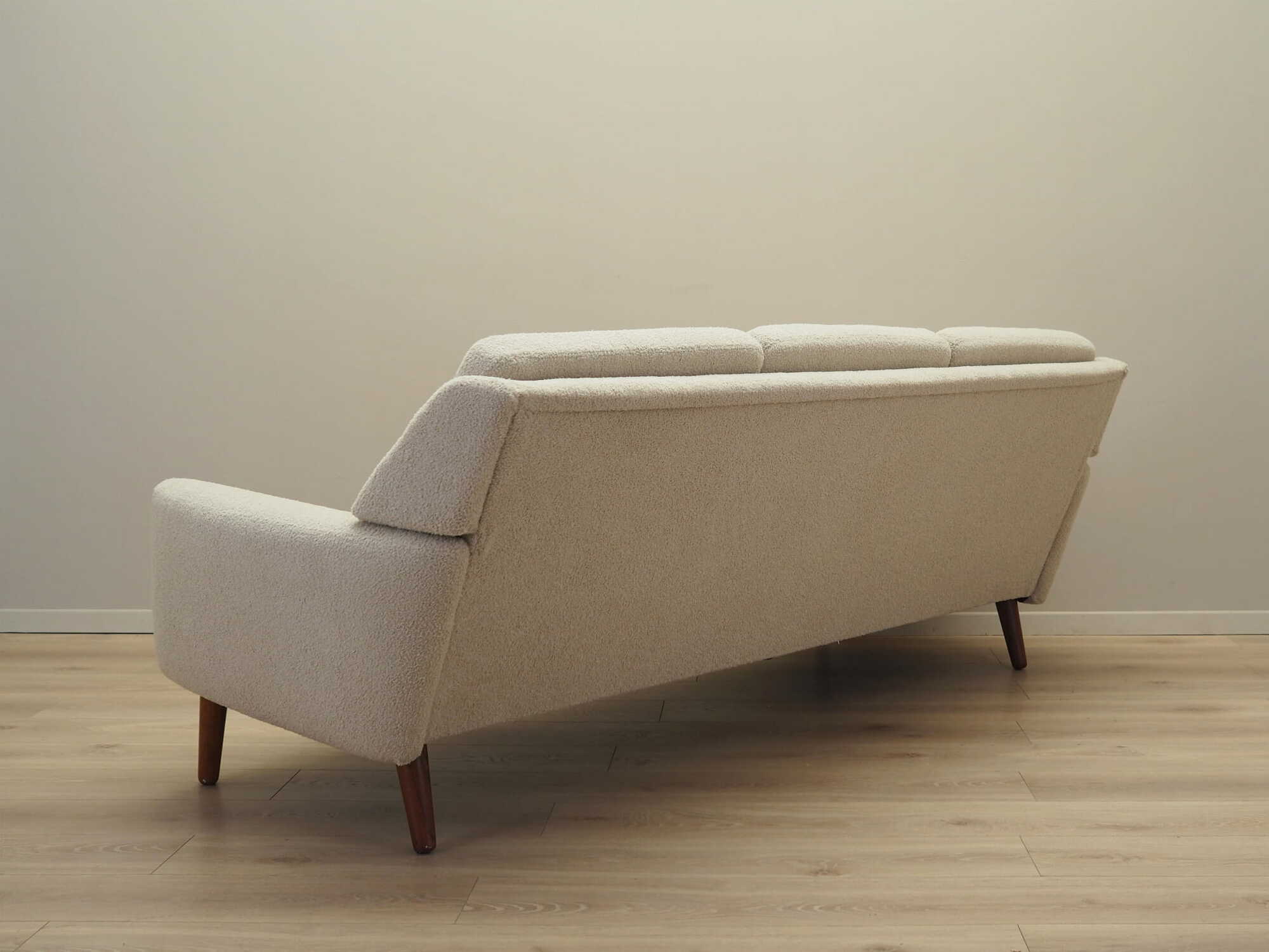 Sofa Textil Creme 1970er Jahre 6