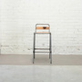 Jaden Hocker Holz Metall Braun 1