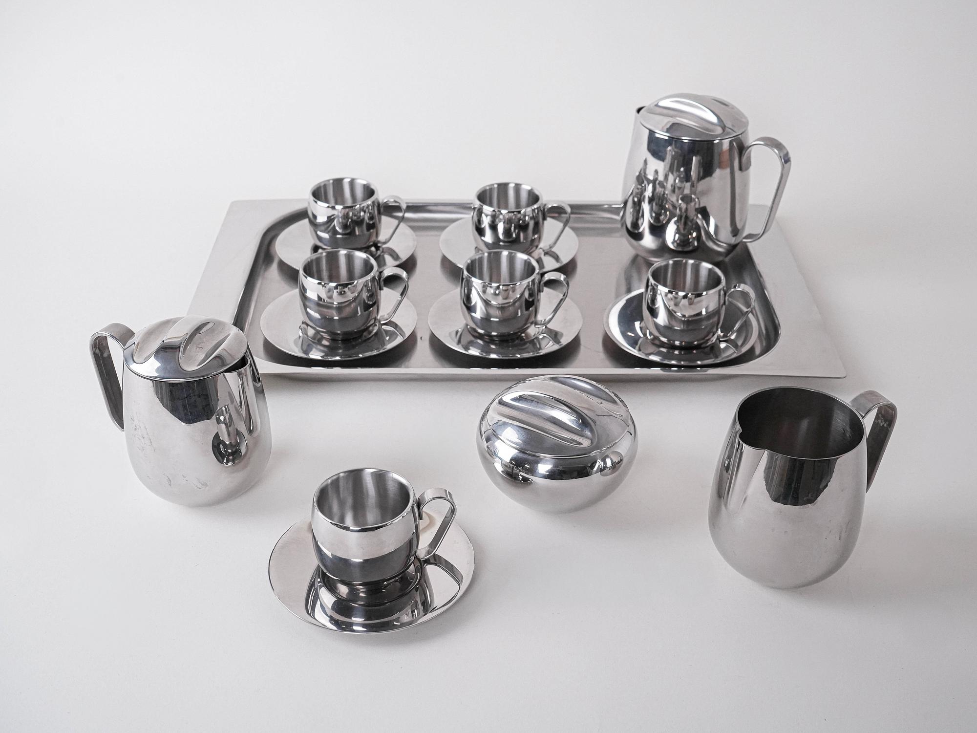 Kaffee- und Tee-Service Silber 2