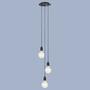 Pendant lamp 3-light Black 1
