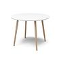 Allie Tavolo da pranzo Soap Oak Bianco Ø 100cm 0