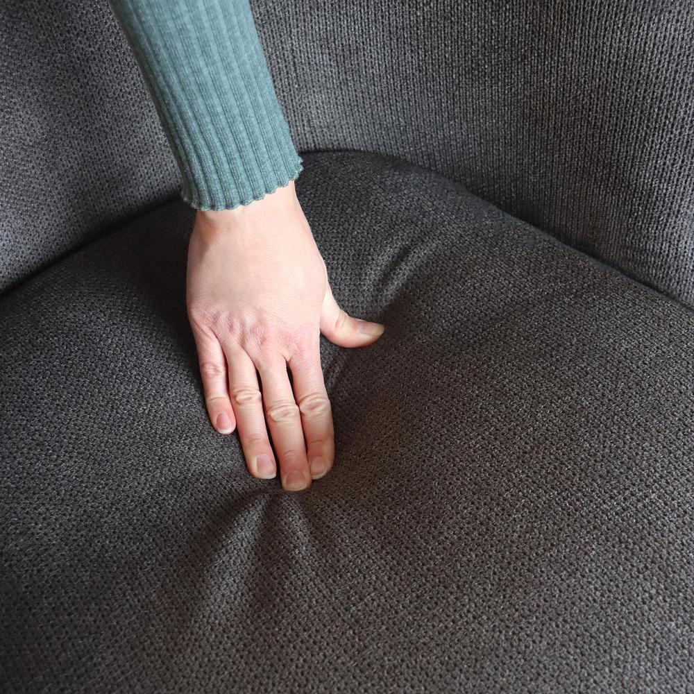 HAYRIVER 2-seater sofa fabric gray 1