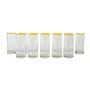 Highball Glasses Set Transparent 1970s 0