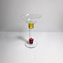 Vintage Postmodern Blumenvase Glas 1990er Jahre 1