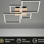 LED Deckenleuchte in Rahmenform Holzoptik II 4