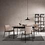 6x Newport Stuhl Textil Metall Beige  0