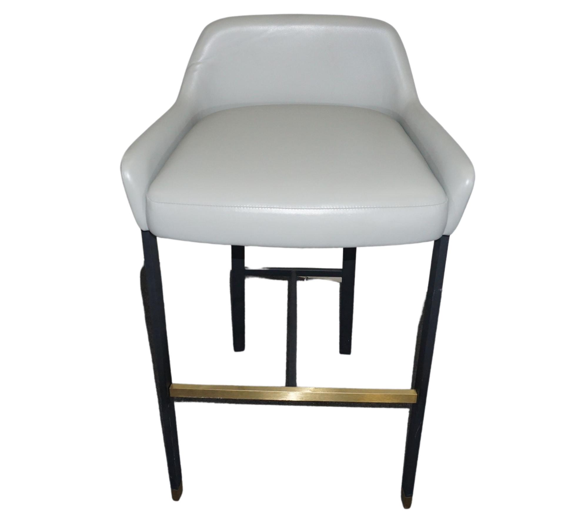Blink SH750 Barstuhl Leder Grau 3