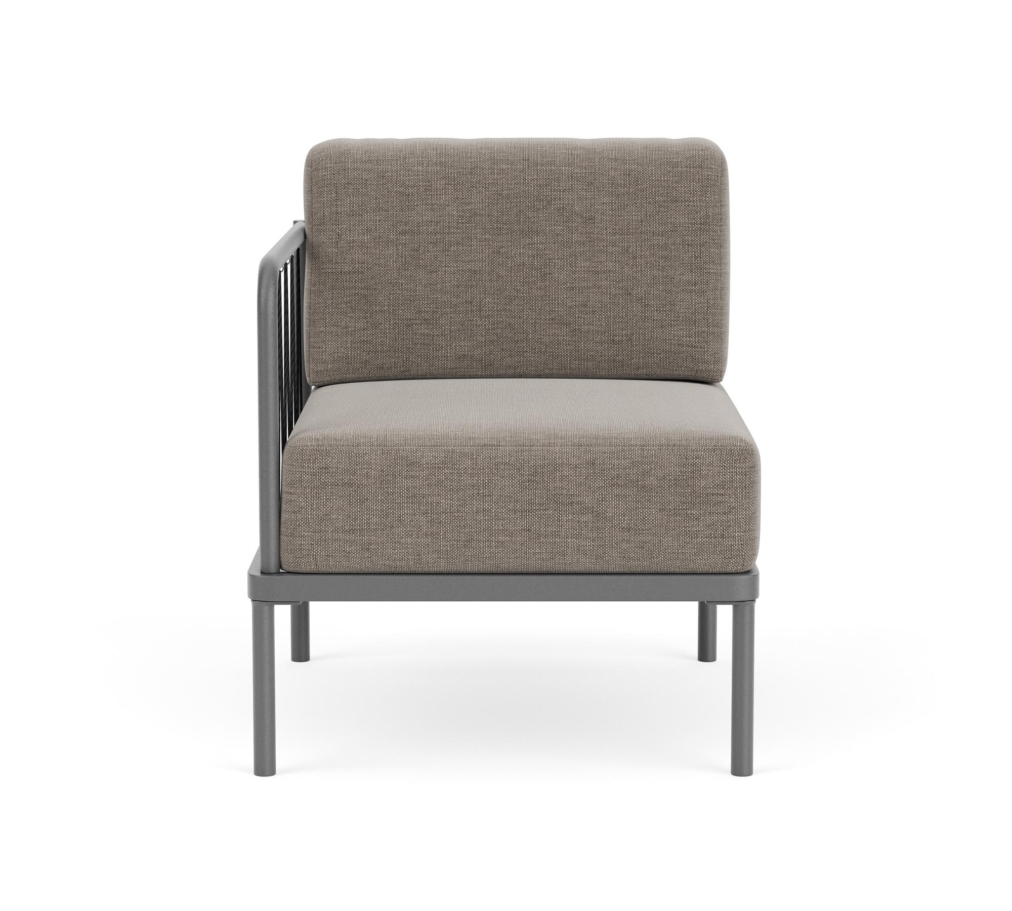 Hadley Outdoor 1-Seater Module Left Sesame 1