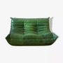 Togo Sofa 2-Seater Pull-Up Leather Green 0