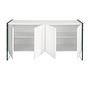 3058 Sideboard Glas Weiß 4