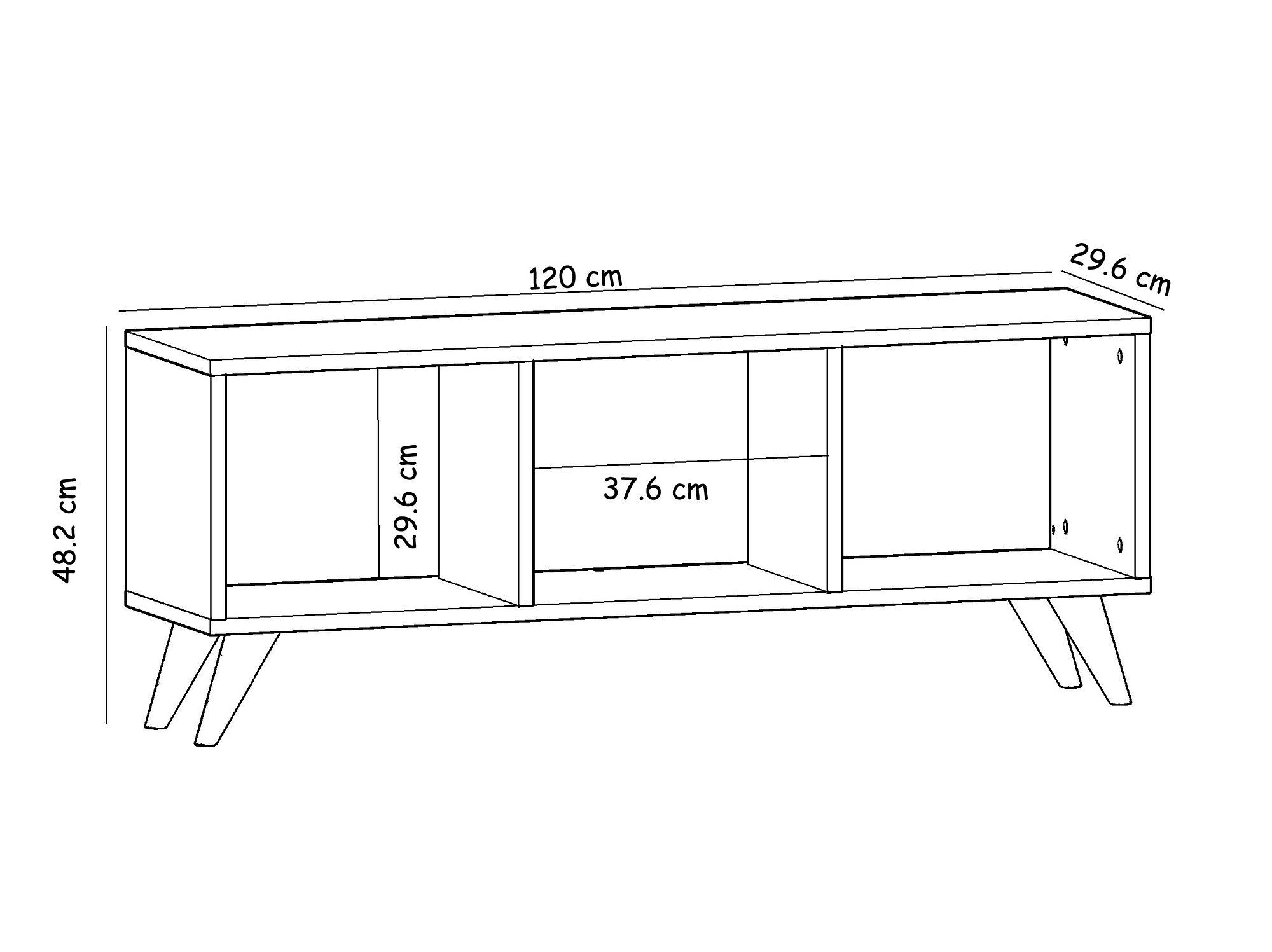 Tina Lowboard Wood veneer Sapphire 7