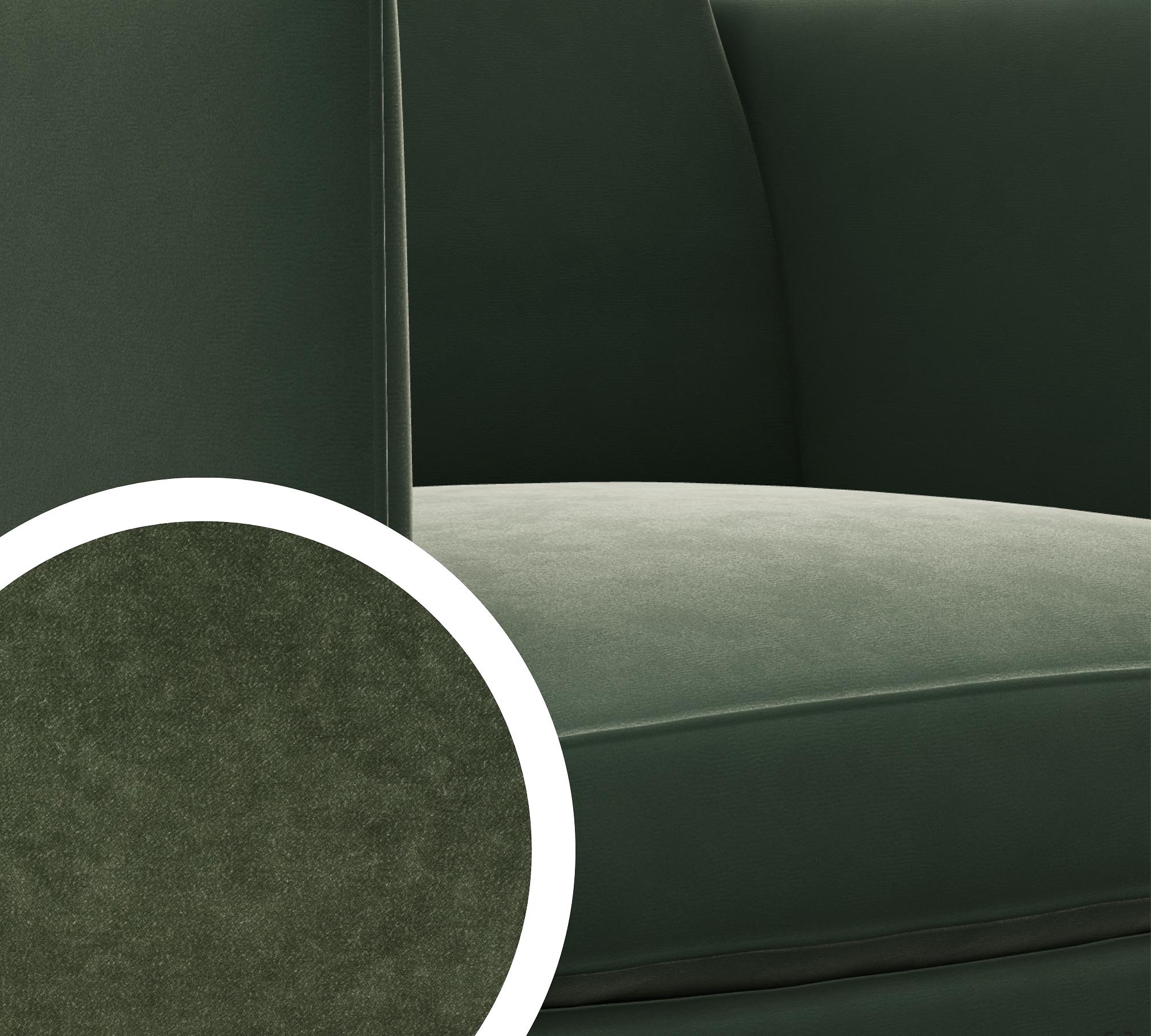 Flamingo armchair velvet Solemio dark green 70 5