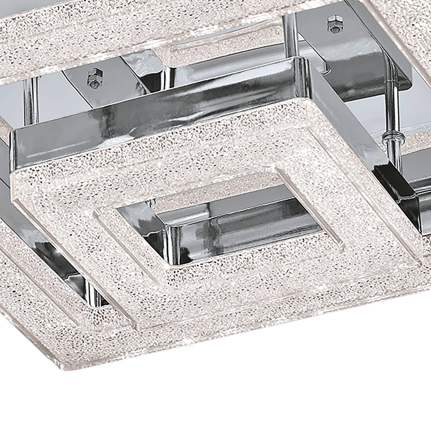 LED Ceiling Light Fradelo III 1-Light Crystal Glass Steel 3