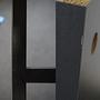 Luxe Sideboard Holzfurnier Schwarz Anthrazit 8