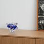 Bohemian Bowl Blue Transparent 1970s 1