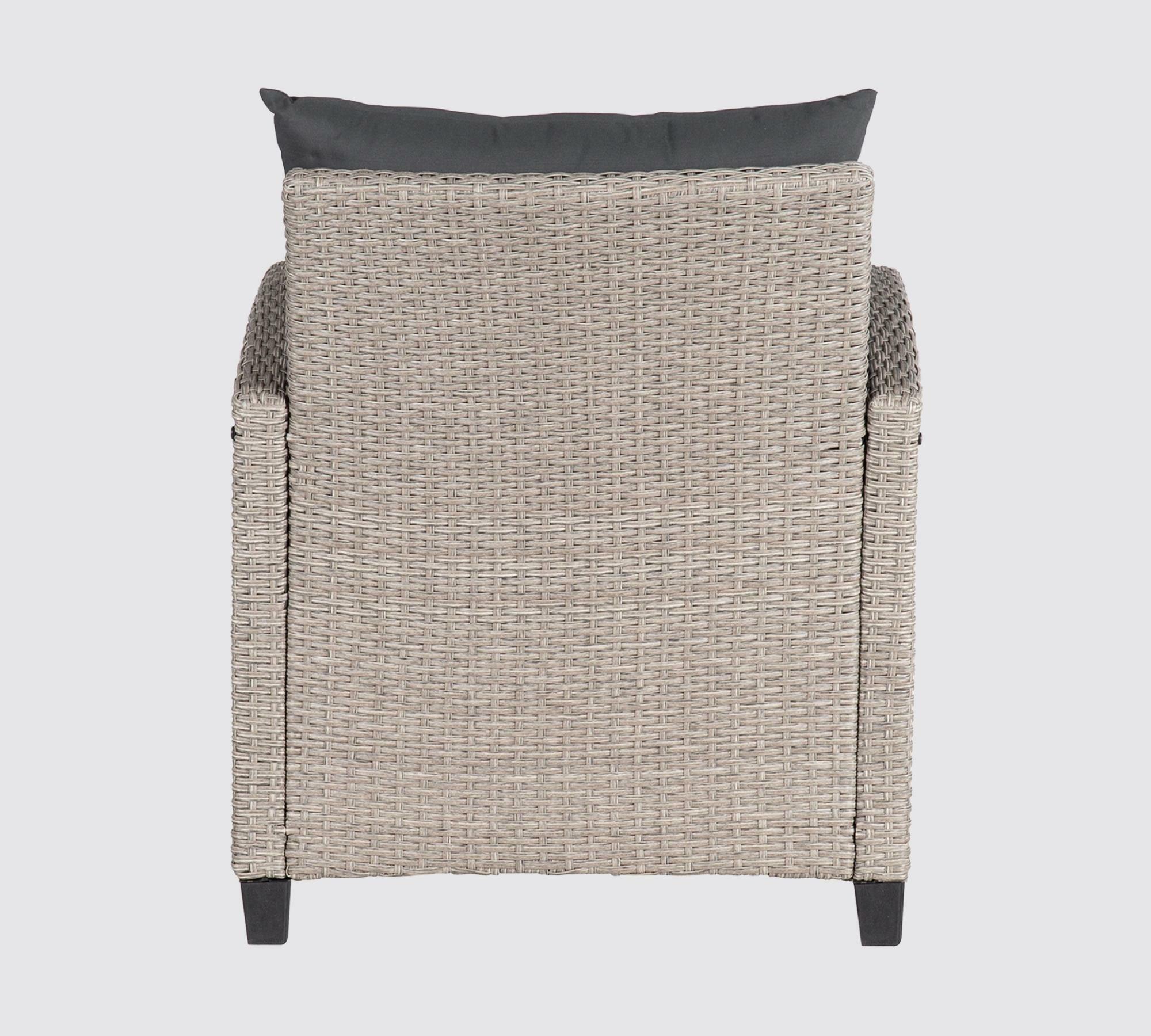 Outdoor Loungesessel Polyrattan Beige 6