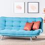 Misa Sofa Bed 3-seater Turquoise 1