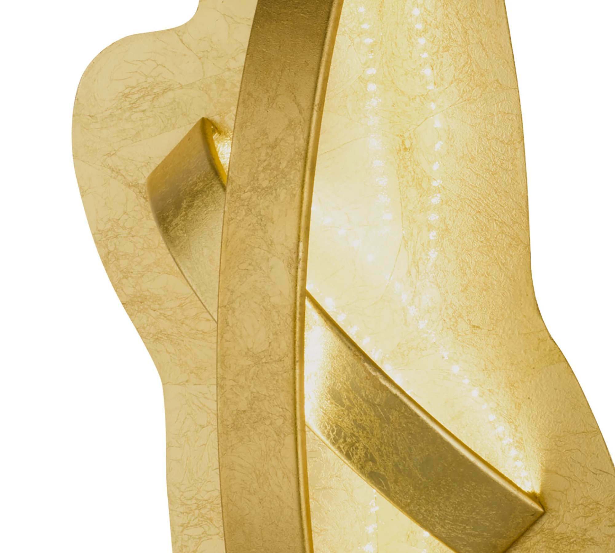 LED Deckenleuchte 1-flammig Metall Gold 1