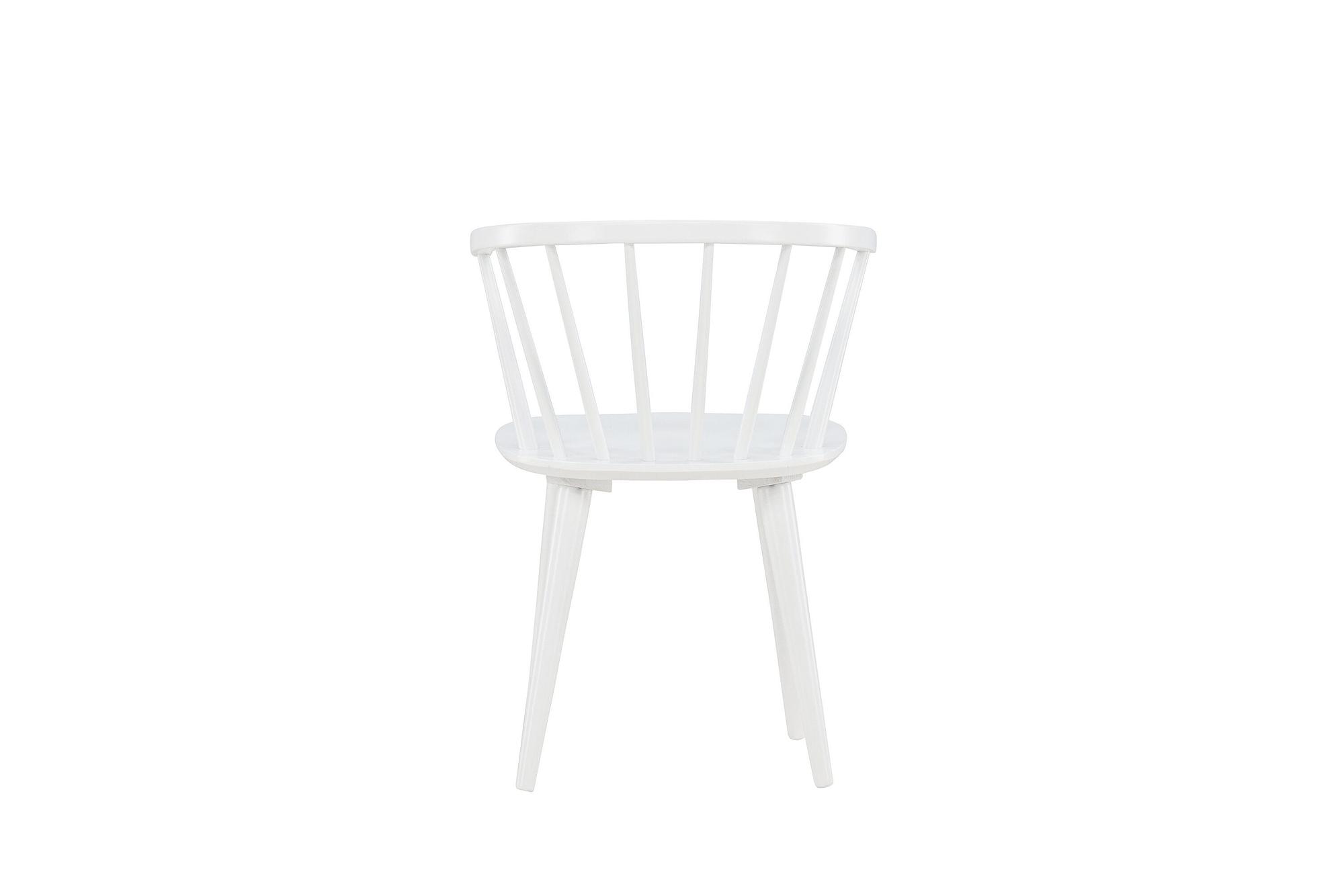 2x Bobby Esszimmerstuhl Kautschukbaum Weiß 7