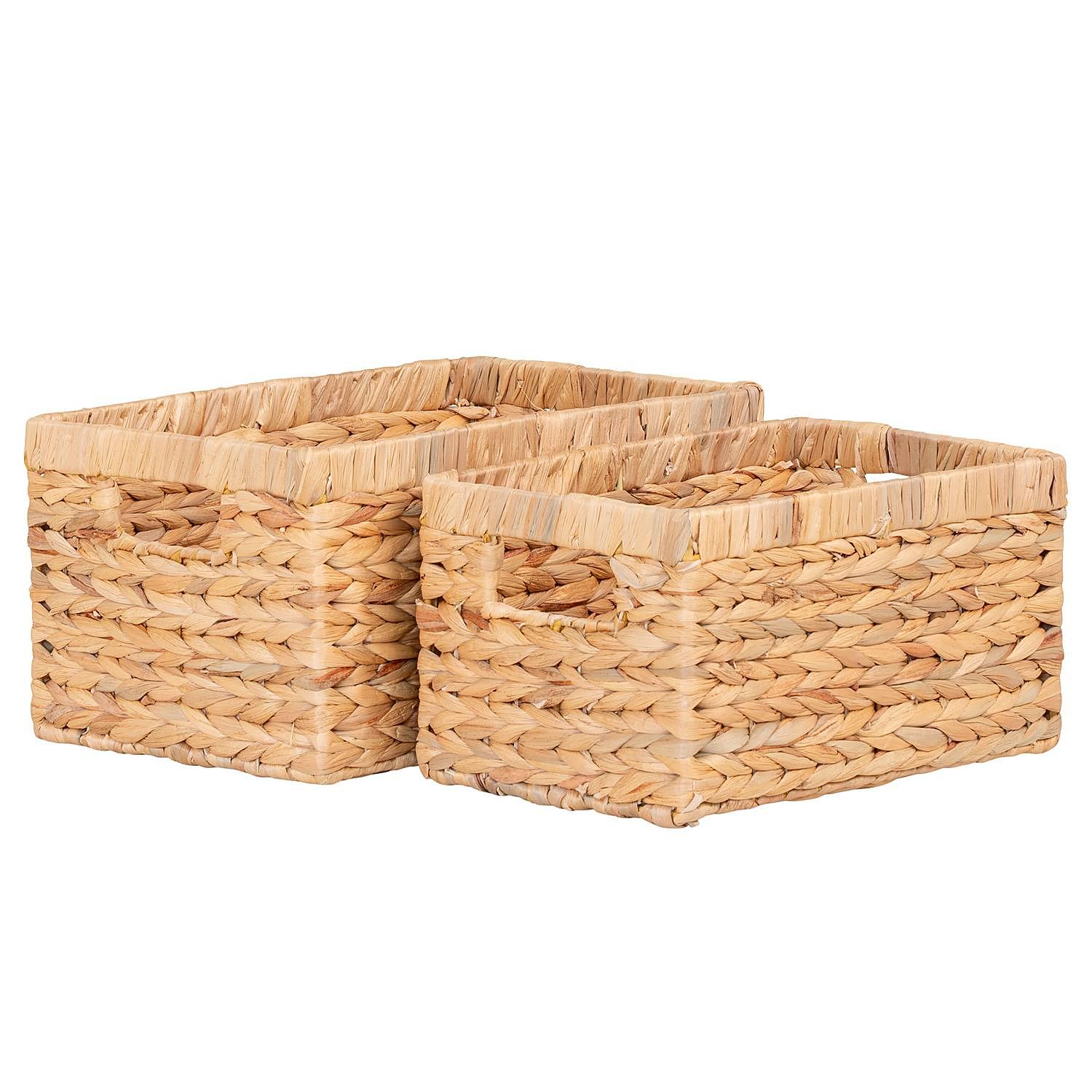 2x Possa Basket Water Hyacinth Brown 0