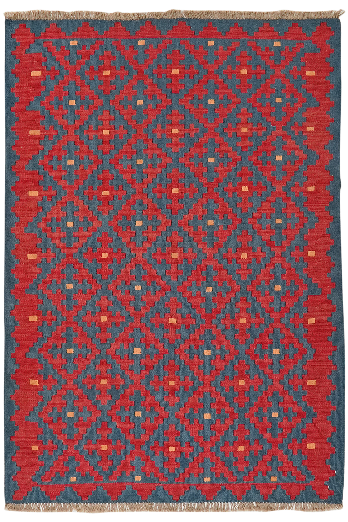 Kilim Gashgai Teppich Rot 0