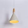 Pendant light SCANDICE 1-Light Iron Pine wood 1