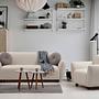 Eddy 3-Sitzer Sofa Creme 2