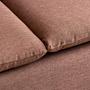 Long corner sofa, light brown 4