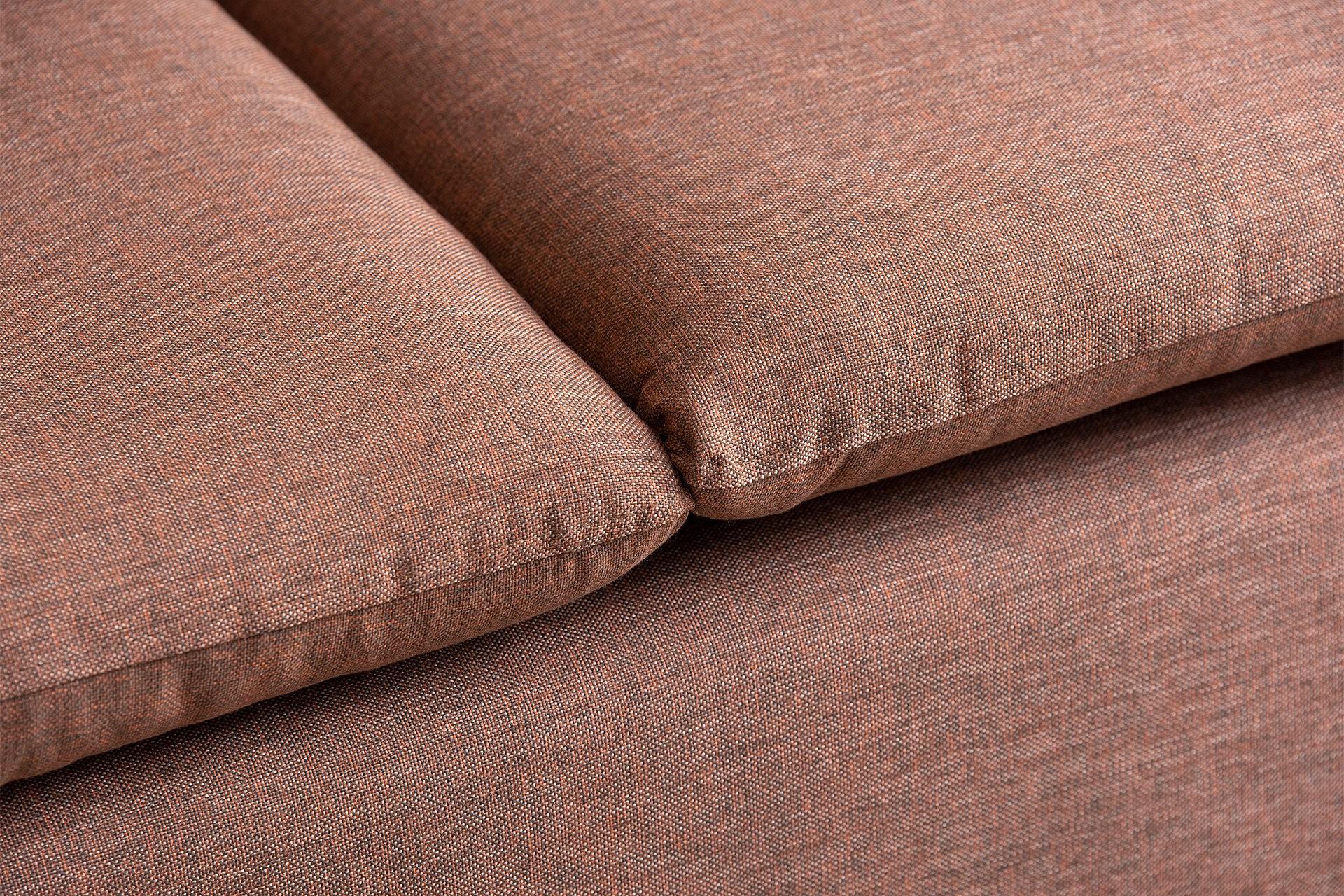 Long corner sofa, light brown 4