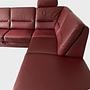 Ecksofa & Sessel Leder Rot 1