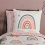 Kinderbettwäsche Renforcé Pink 135 x 200 Kissen 80 x 80 3