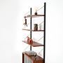 Libreria in teak marrone anni '60 6