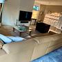 Ecksofa Leder Beige 3