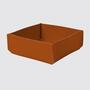 Korb S 100% Recyceltes Leder Braun 1