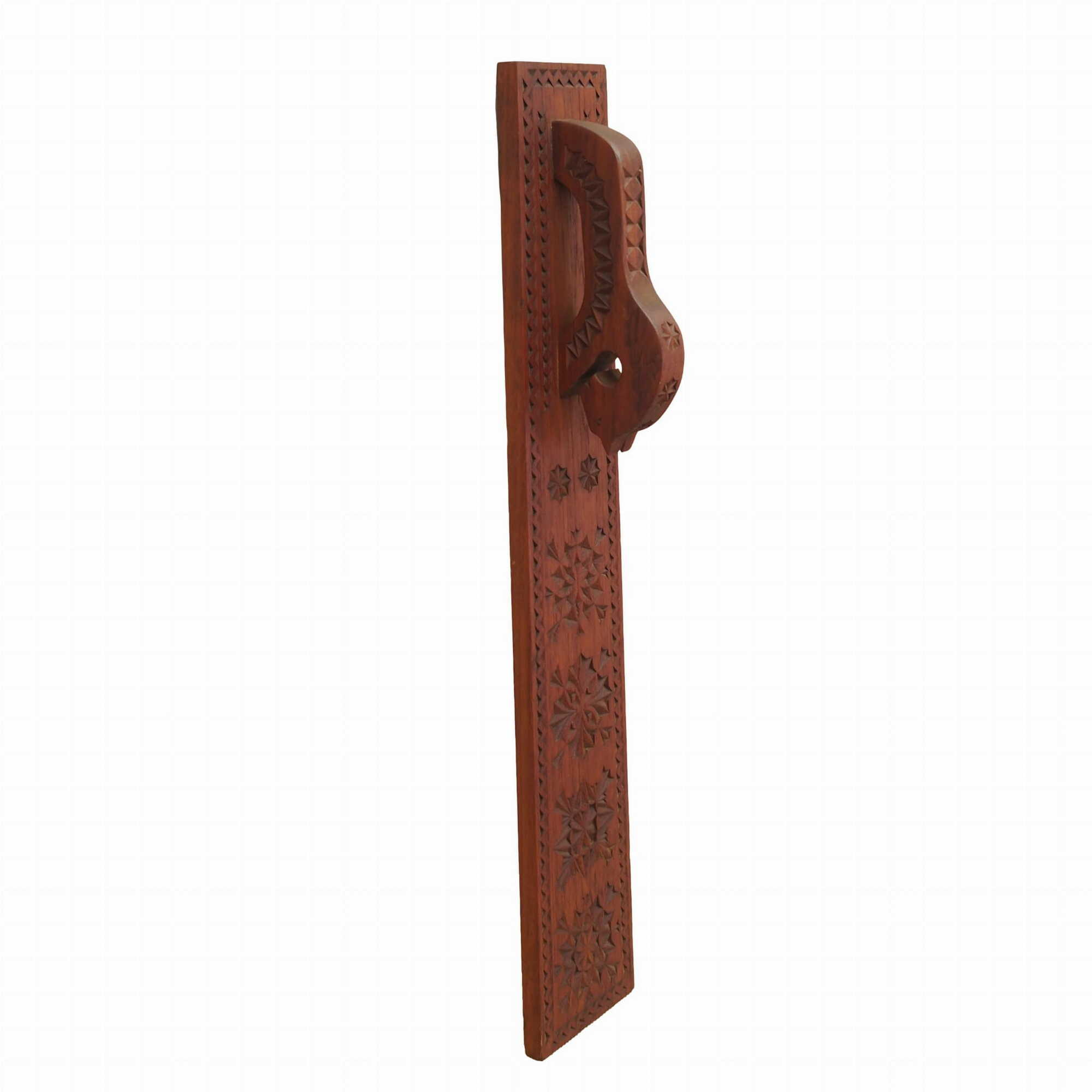 Vintage Wandschmuck Holz Braun 1970er Jahre 0