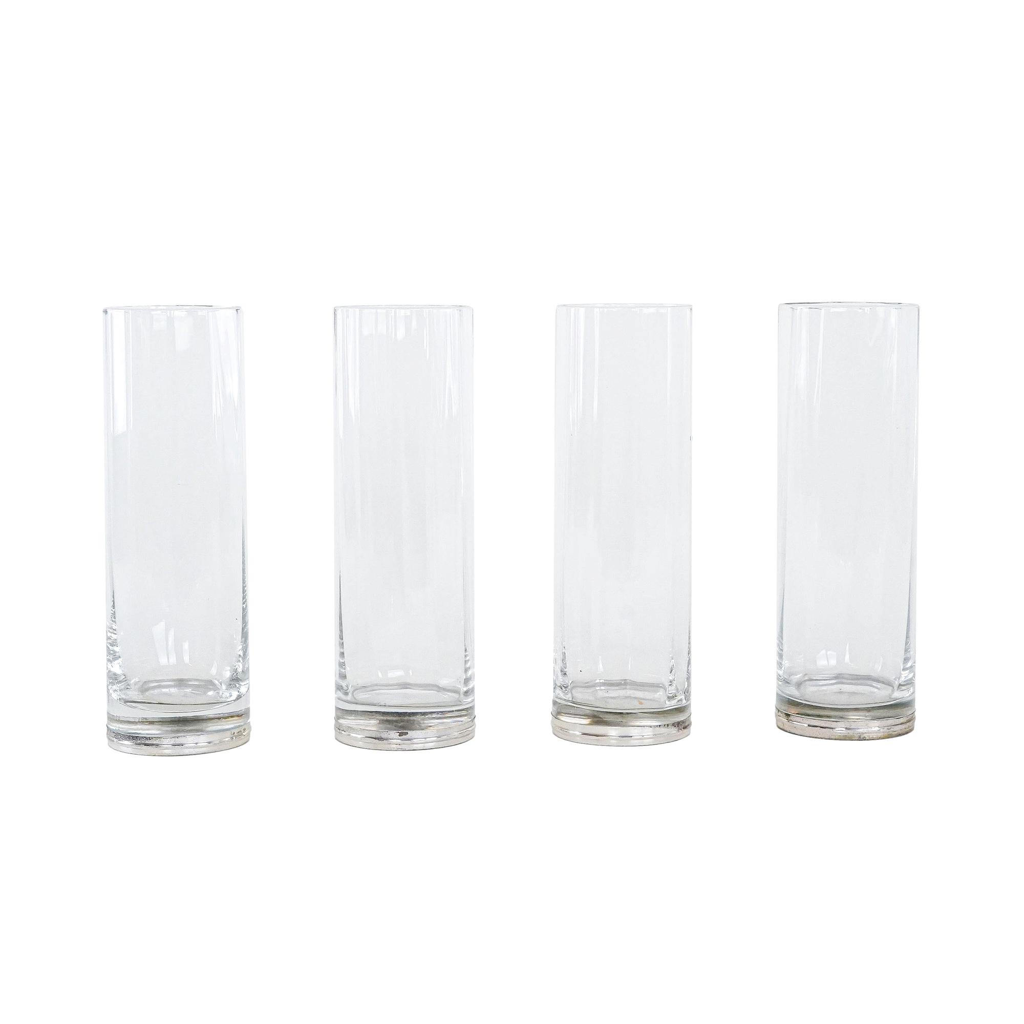 Glass set Hollywood Regency style 1970s 0