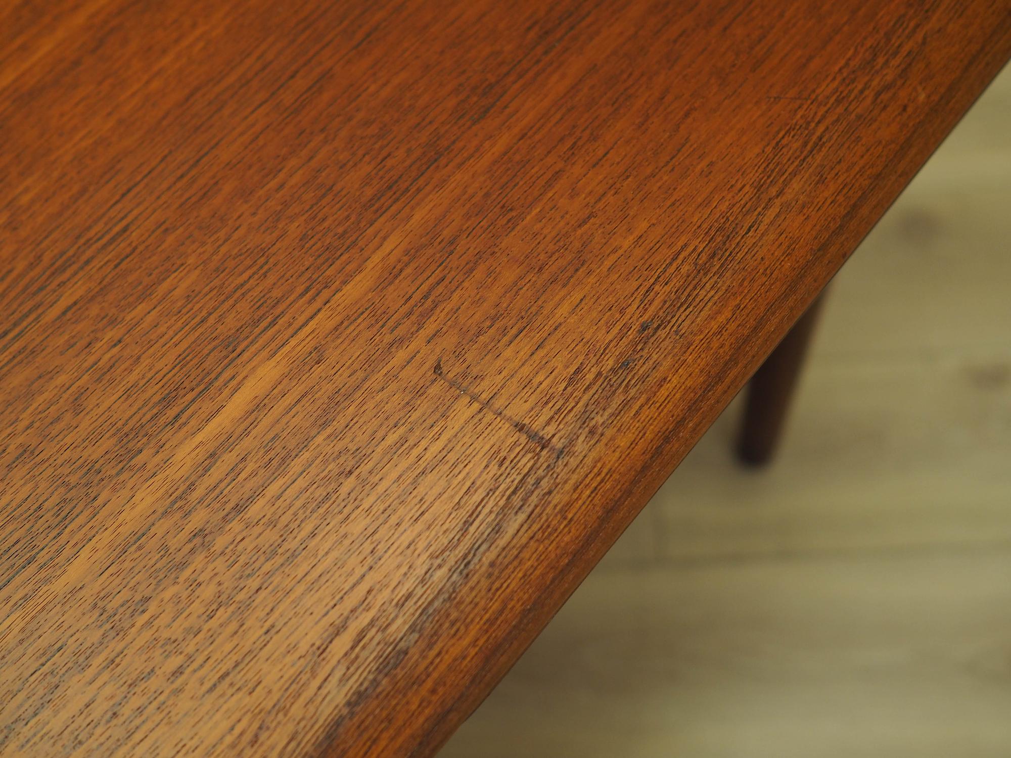 Teak table brown 1970s 12