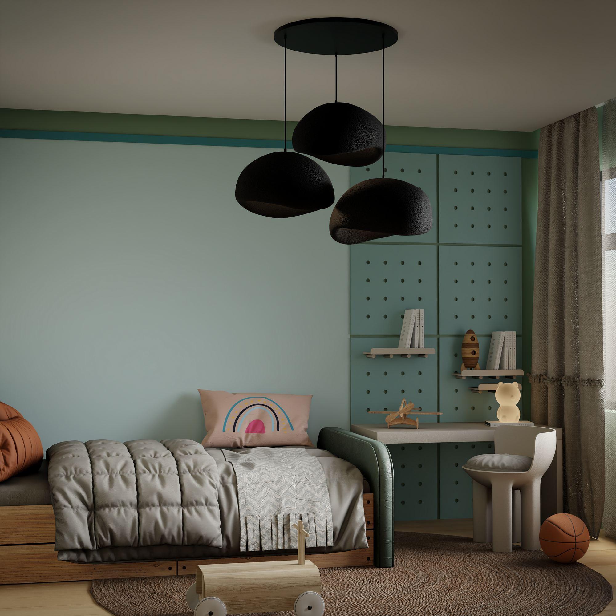 3-Flammig Wabi Sabi Haze & Hues Pendelleuchte Schwarz 3