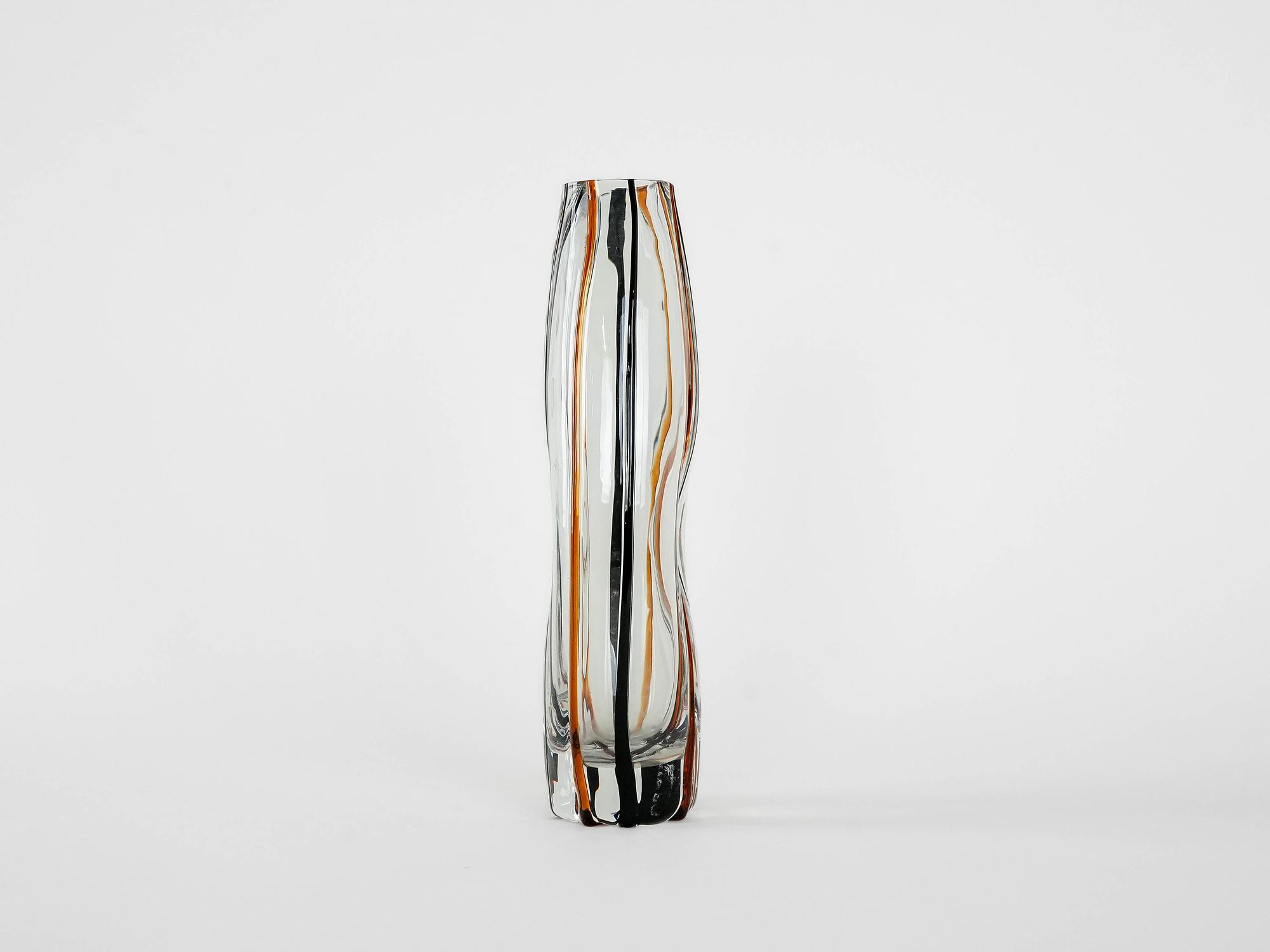 Glass carafe Transparent 1970s 3