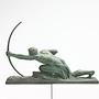 G. Boni Sculpture Archer 1960s Bronze-patinated Plaster 1
