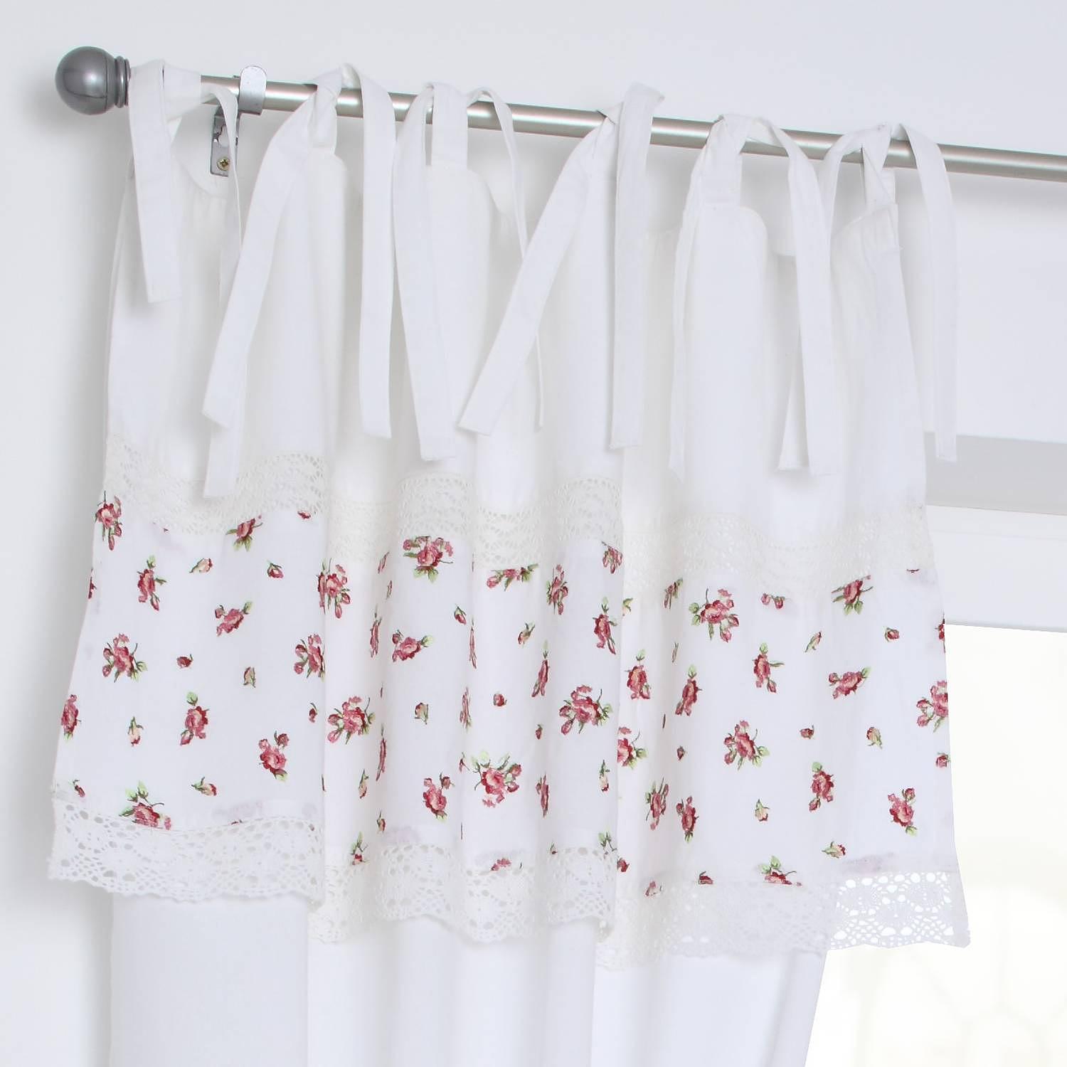 Fertiggardine Lavie Baumwolle Weiß / Rot 3