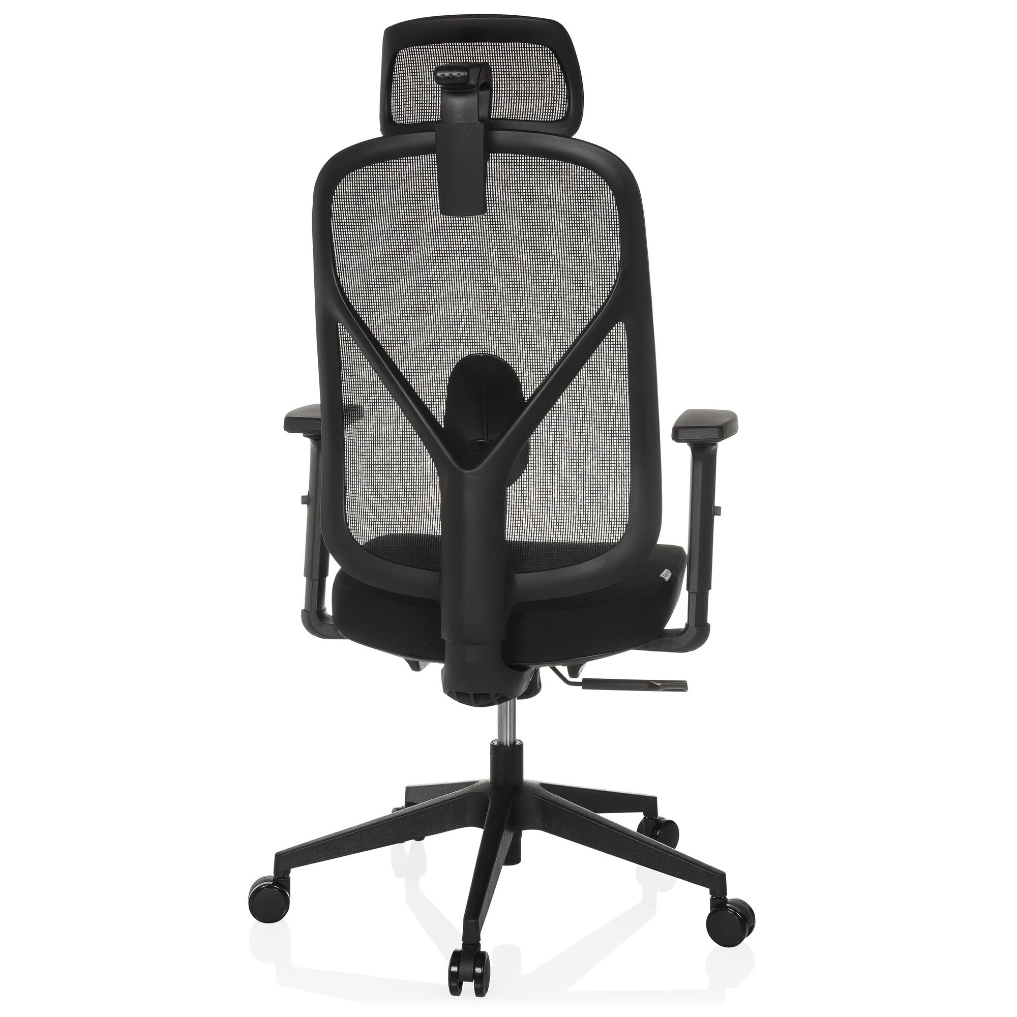 RALOO ECO Bürostuhl Netzstoff Schwarz 9