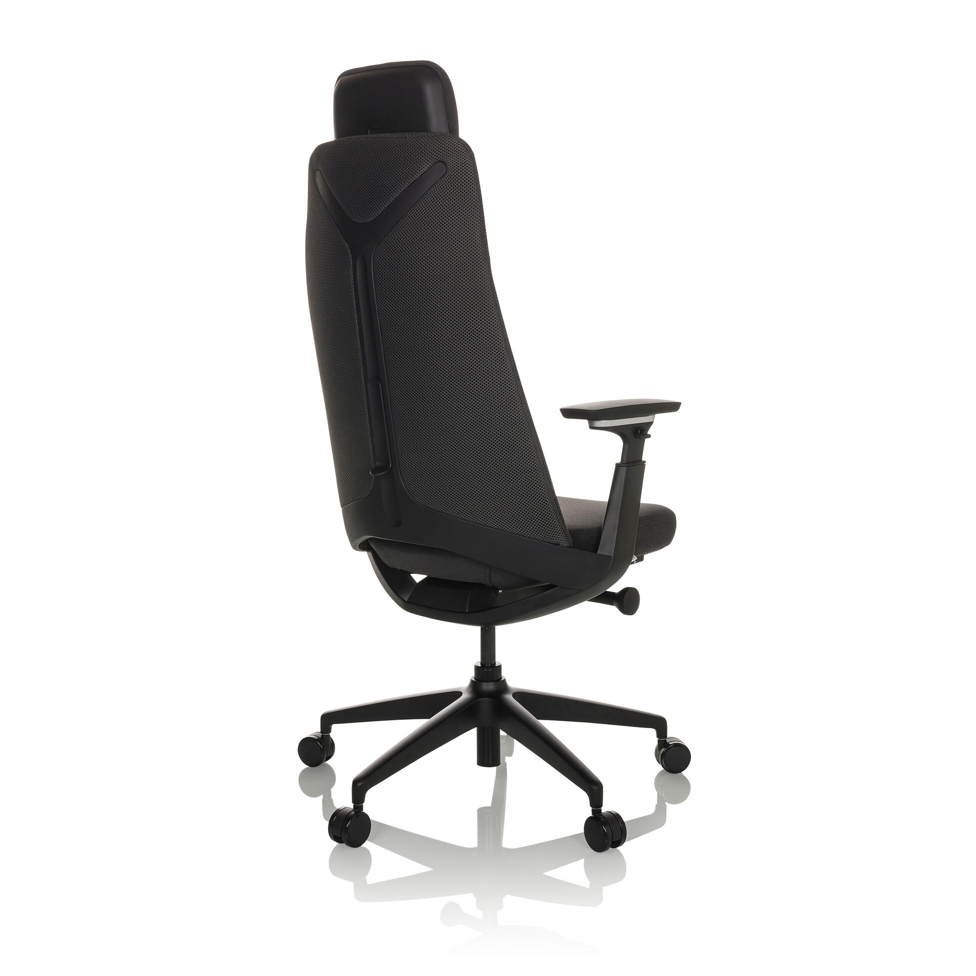 YUCANO Bürostuhl Stoff Schwarz 8