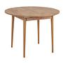 Viona Extendable Table Pine-Look Brown Ø 100cm 4